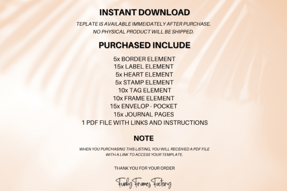 Junk Journal Template Canva Journal Page - Image 9