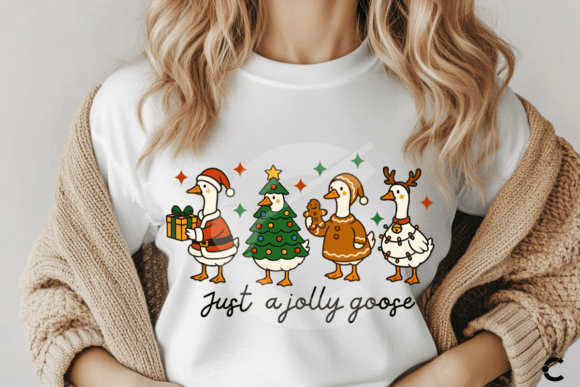 Just a Jolly Goose Christmas Silly Goose - Image 2