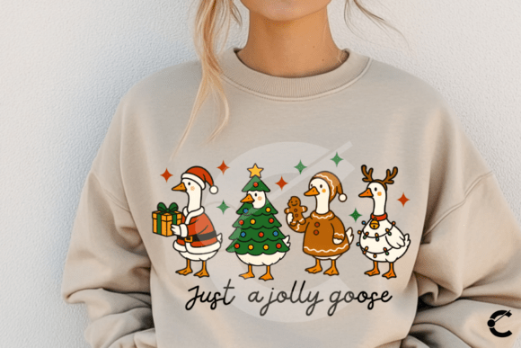 Just a Jolly Goose Christmas Silly Goose - Image 3
