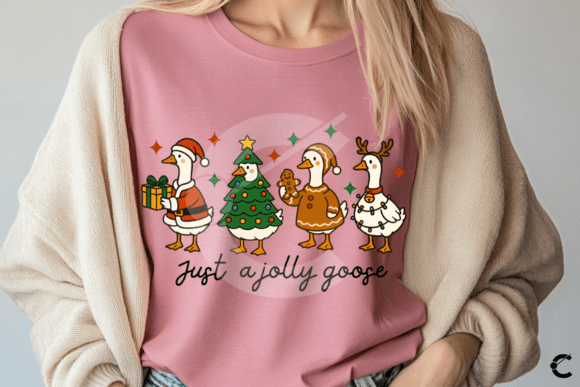 Just a Jolly Goose Christmas Silly Goose - Image 4