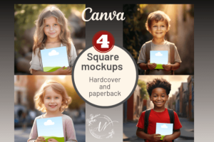 KDP Coloring Book Mockup - Child Model