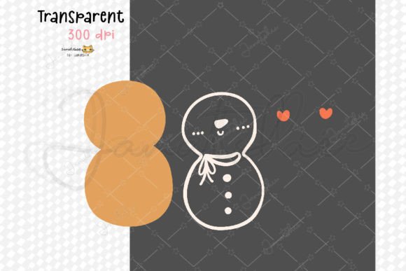 Kawaii Christmas Gingerbread SVG Set - Image 3