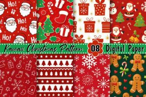Kawaii Christmas Pattern