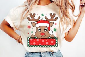 Kids Christmas Boy Reindeer PNG