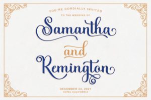 Alternative view of Kimberly Script Font