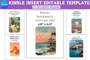 Alternative view of Kindle Insert Template Canva Template