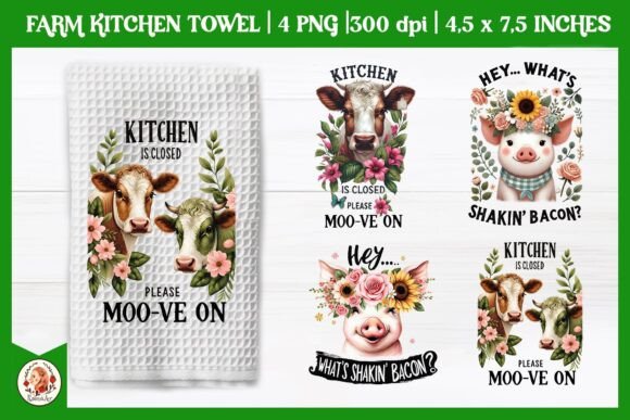 Kitchen Towel Bundle, Farm Kitchen Towel - Image 4