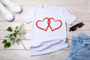 Alternative view of LINKED HEART,S SVG, 2 HEARTS LOVE SVG