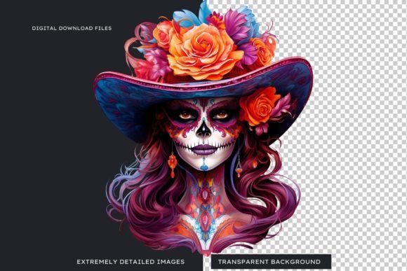 La Catrina Day of the Dead PNG Clipart - Image 3