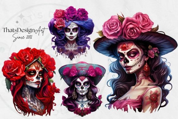 La Catrina Day of the Dead PNG Clipart - Image 7