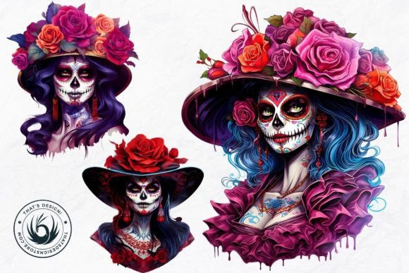 La Catrina Day of the Dead PNG Clipart - Image 8