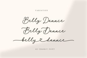 Alternative view of La Charly Font