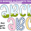 Lace Border Canva Letters Template