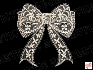 Alternative view of Lace Bow Png Floral Lace Coquette Bow