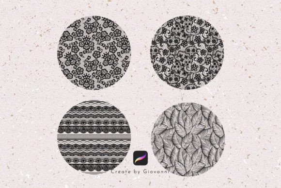 Lace Procreate Brush Bundle, Fashion - Image 2