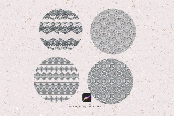 Lace Procreate Brush Bundle, Fashion - Image 4