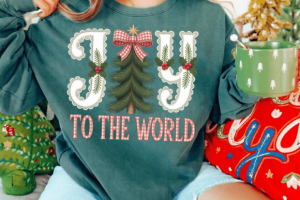 Alternative view of Lace Vintage Christmas Joy to the World