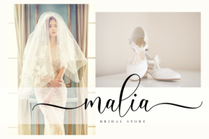 Alternative view of Laila Script Font