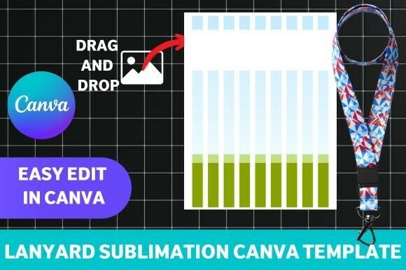 Lanyard Sublimation Template