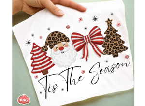 Latch Hook Yarn Faux Tis the Season Png