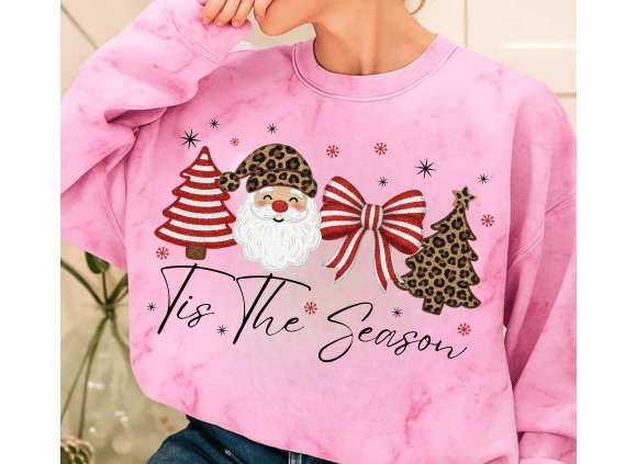 Latch Hook Yarn Faux Tis the Season Png - Image 5