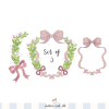 Laurel Wreath Monogram Frame Embroidery