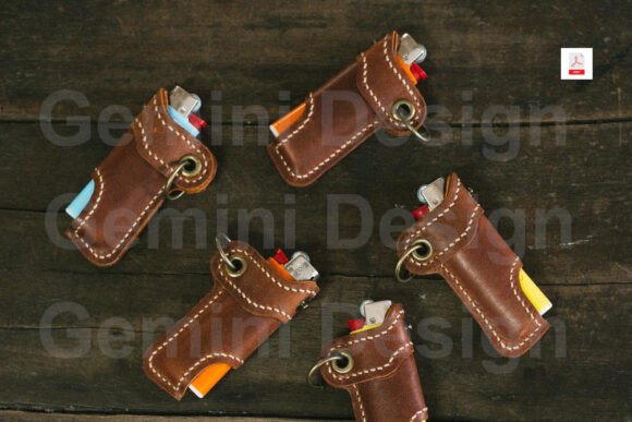 Leather Pattern Lighter, PDF File DIY - Image 3