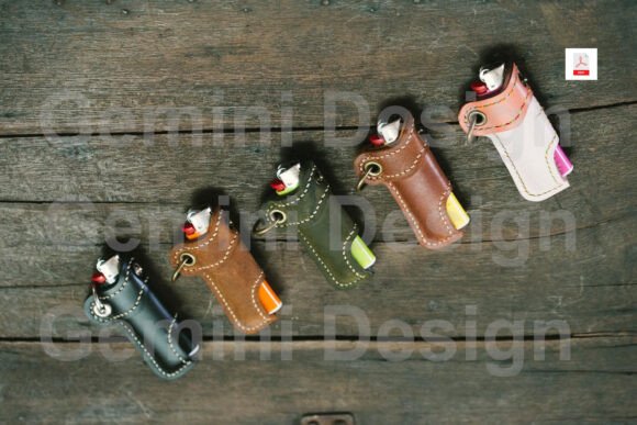 Leather Pattern Lighter, PDF File DIY - Image 4