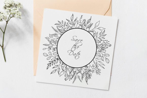 Leaves and Twigs Line Art SVG - Image 5