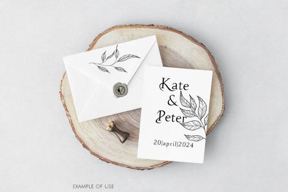 Leaves and Twigs Line Art SVG - Image 8