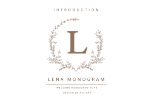 Lena Monogram Font