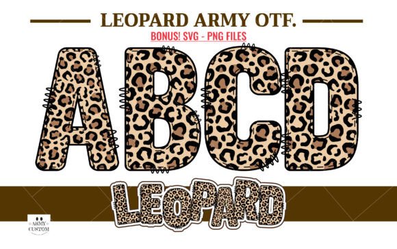 Leopard Army Font