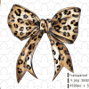 Leopard Coquette Bow Clipart