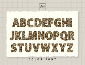 Alternative view of Leopard Font