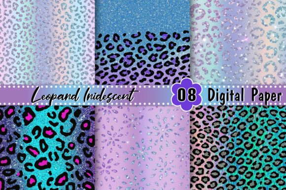 Alternative view of Leopard Iridescent Background