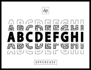 Alternative view of Leopard Mama Font