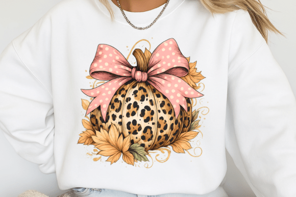 Alternative view of Leopard Pumpkin Fall Halloween PNG
