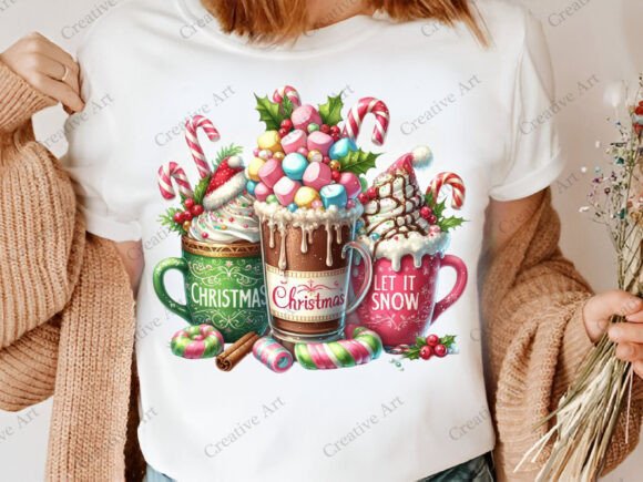 Let It Snow Christmas Coffee Png - Image 5