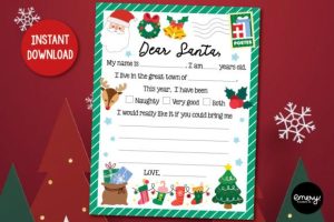 Alternative view of Letter to Santa | Christmas Wish List