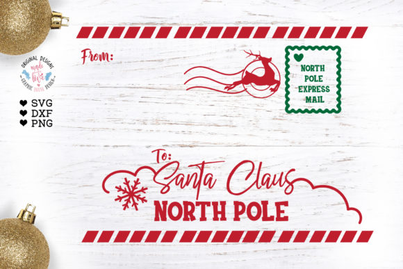 Letter to Santa SVG - Santa Envelope Cut