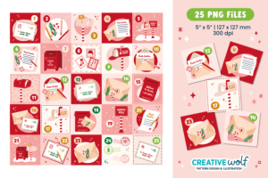 Alternative view of Letters to Santa Xmas Advent Calendar