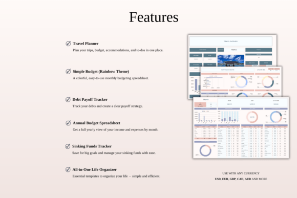 Life Organizer Bundle in Excel & Google - Image 2