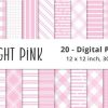 Light Pink Stripes Digital Paper Pattern