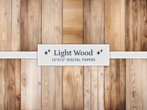 Light Wood Background Digital Papers