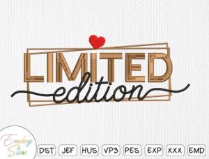 Limited Edition Embroidery Design