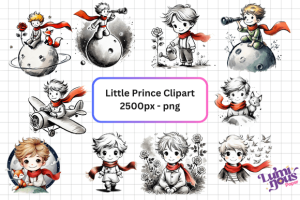 Little Prince Cute Boy Clipart