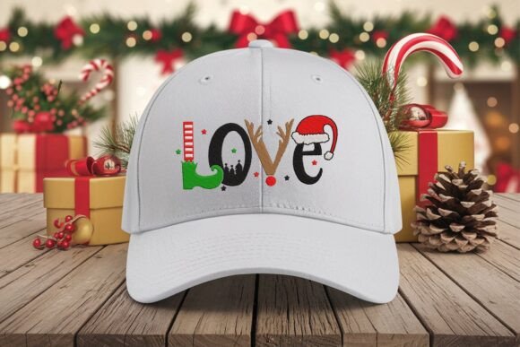 Love Christmas Embroidery Design - Image 5