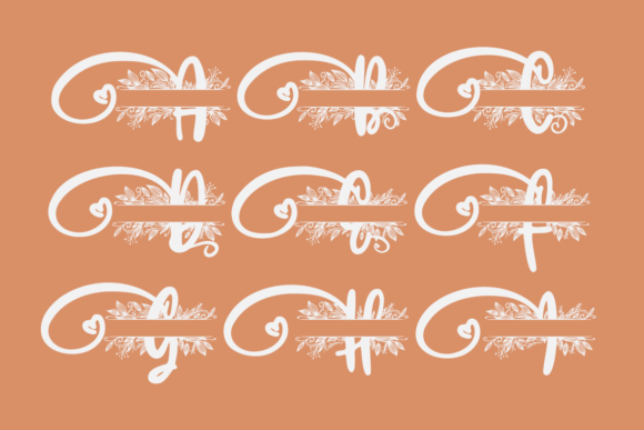 Love Eberline Monogram Font Font - Image 8