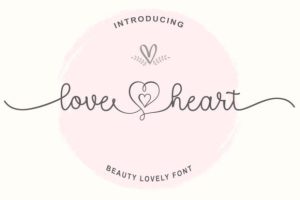 Love Heart Font