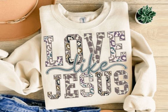 Love Like Jesus Camo Western SVG PNG - Image 3